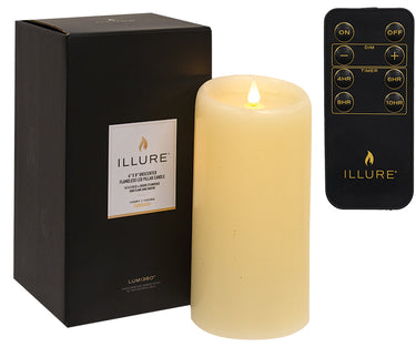 Illure Ivory Wax Pillar, 4